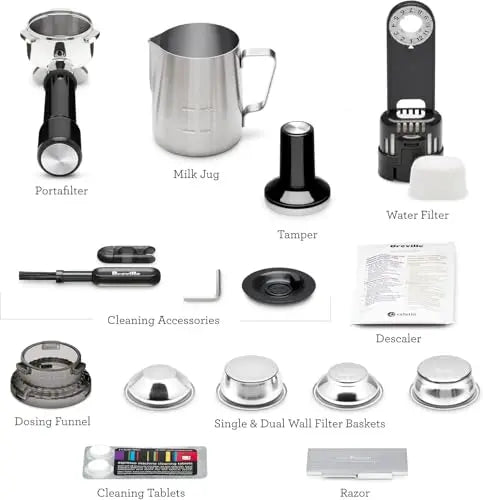 Breville Barista Pro Espresso Machine BES878BSS, Brushed Stainless Steel - Crema Peaks Coffee