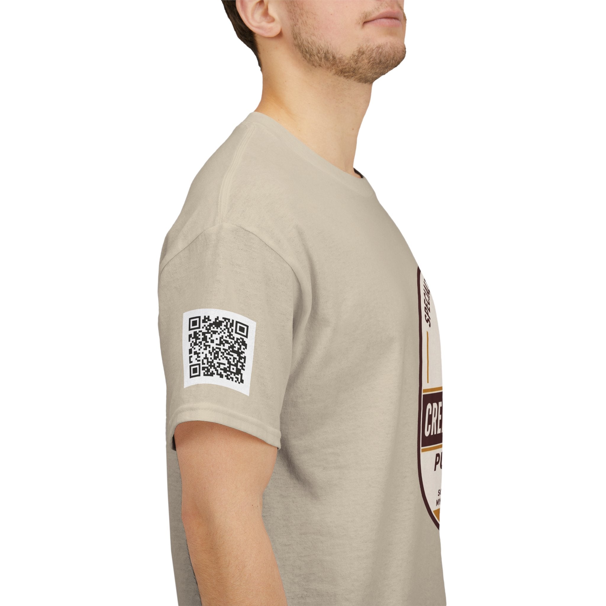 Coffee Logo T-Shirt — "Crema Peaks Coffee" Vintage Badge Tee