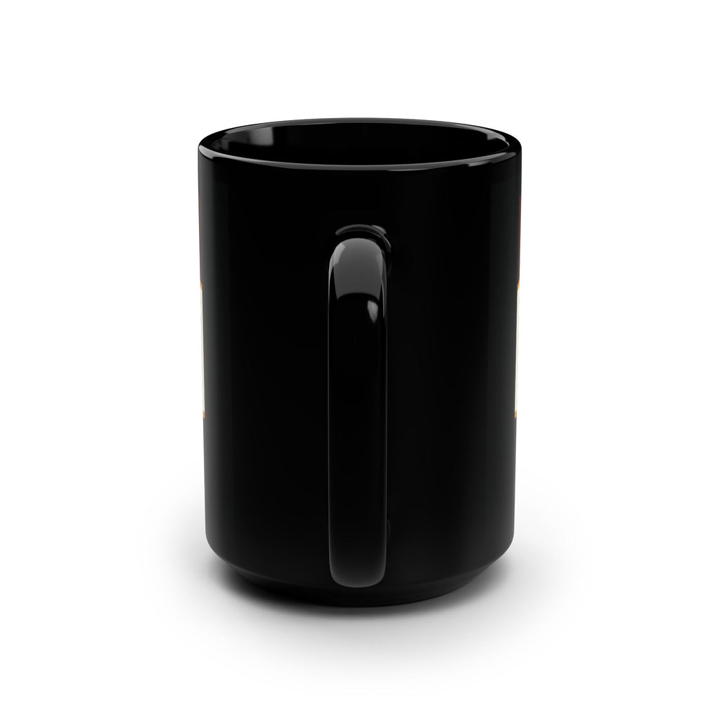 Black 15oz Coffee Mug — "Smooth Flavor. Serious Standards." Specialty-Grade Arabica Design