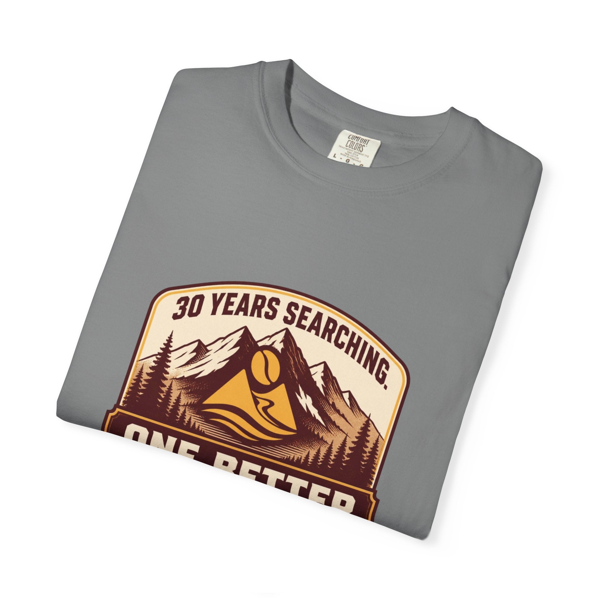 T-Shirt — 'One Better Standard' Vintage Mountain Badge Tee