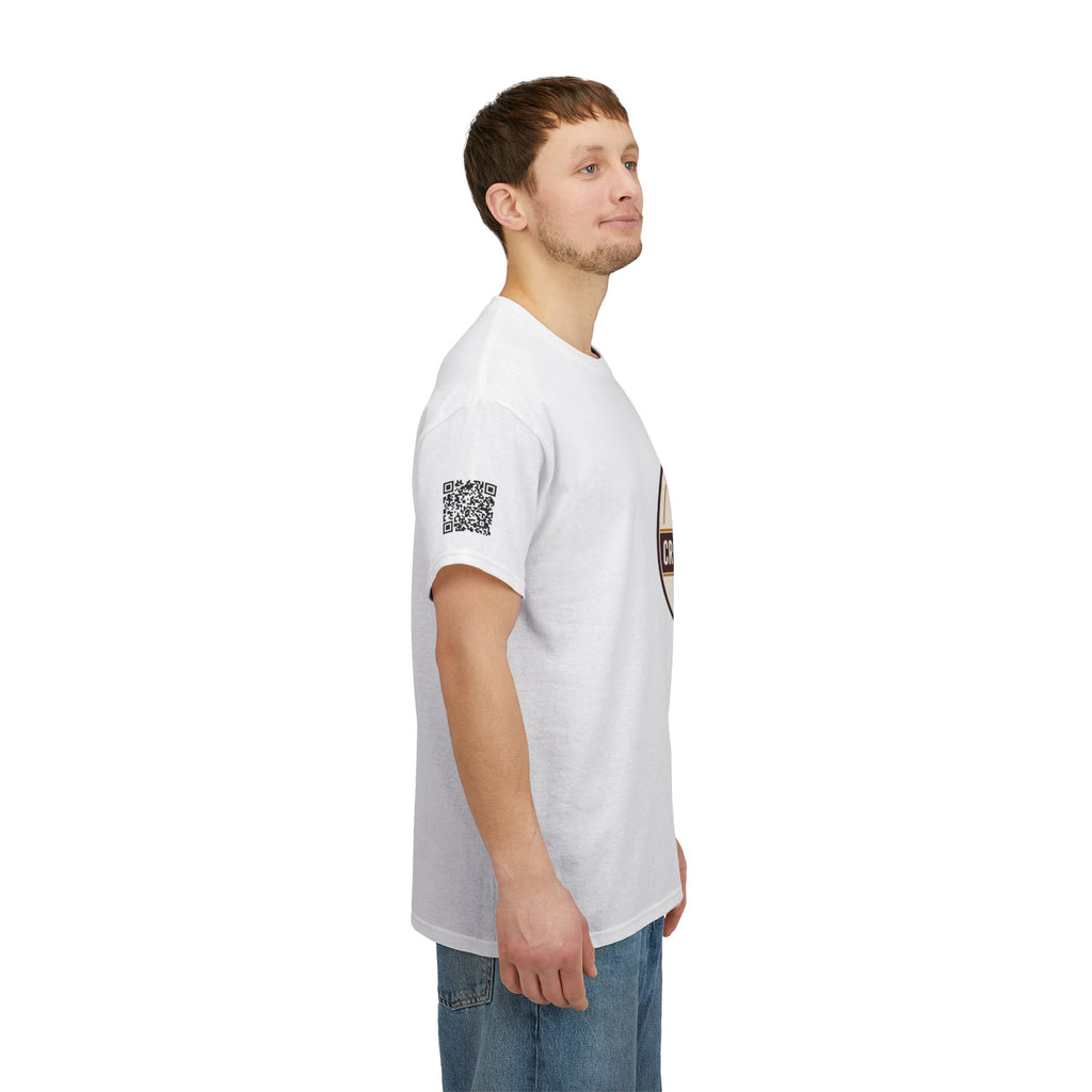 Coffee Logo T-Shirt — "Crema Peaks Coffee" Vintage Badge Tee