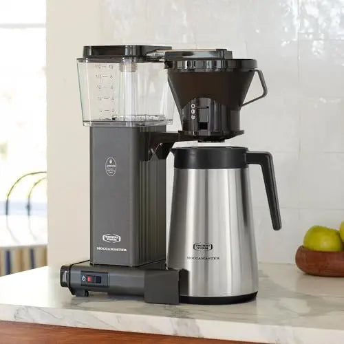 Technivorm Moccamaster 79112 KBT Coffee Brewer, 40 oz, Polished Silver - Crema Peaks Coffee