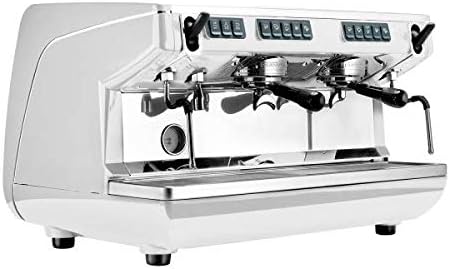 Nuova Simonelli Espresso Machine, Appia Life Auto Volumetric 2 Group , White - Crema Peaks Coffee