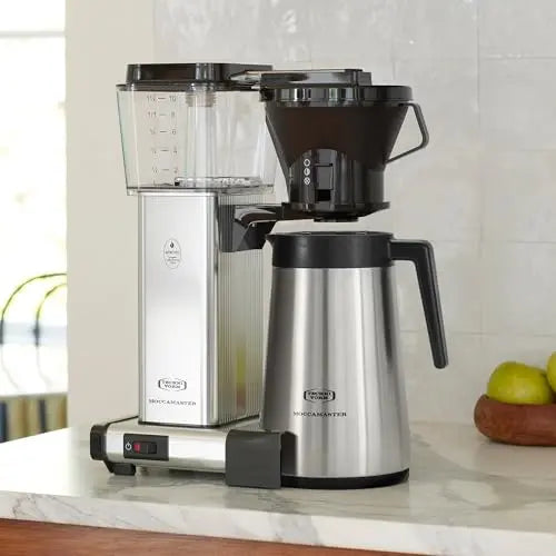 Technivorm Moccamaster 79112 KBT Coffee Brewer, 40 oz, Polished Silver - Crema Peaks Coffee