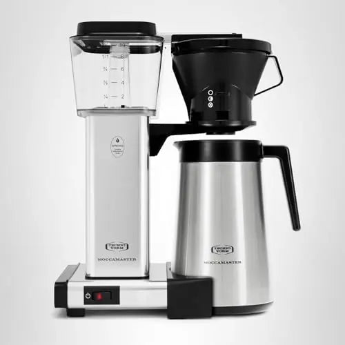 Technivorm Moccamaster 79112 KBT Coffee Brewer, 40 oz, Polished Silver - Crema Peaks Coffee