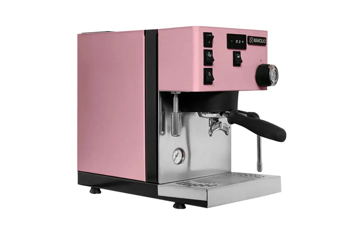 Rancilio Silvia Pro X Espresso Machine, White, Black, Stainless, Pink - Crema Peaks Coffee