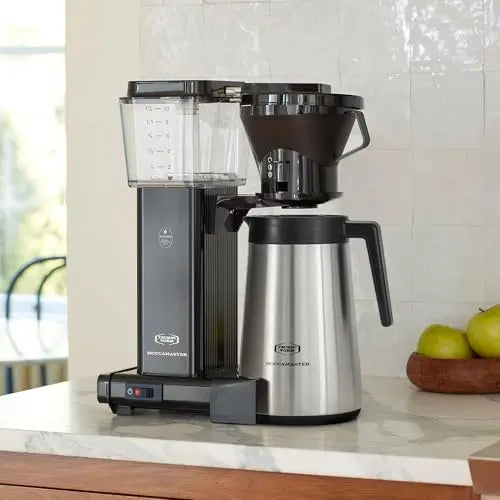 Technivorm Moccamaster 79112 KBT Coffee Brewer, 40 oz, Polished Silver - Crema Peaks Coffee