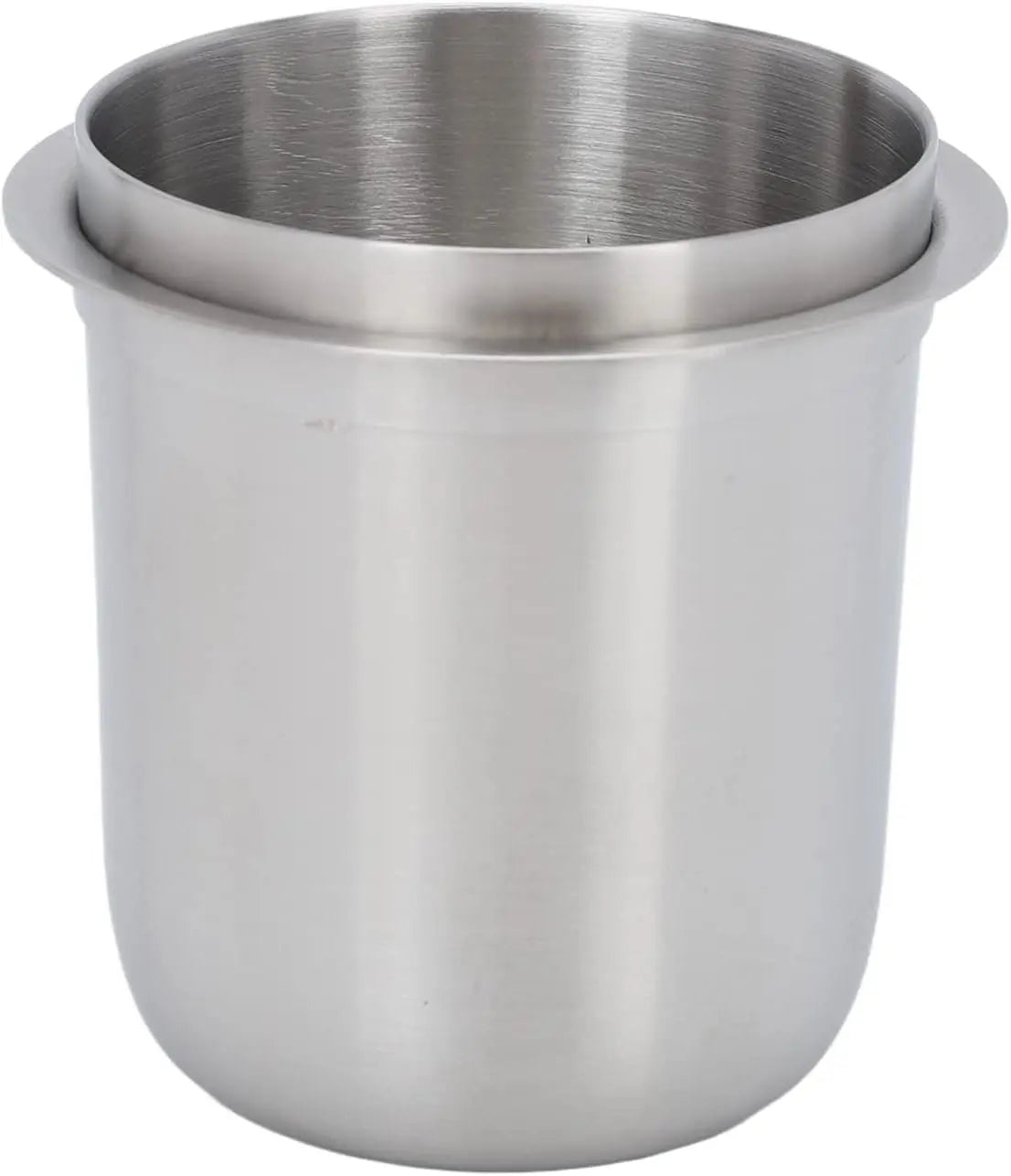 58mm Dosing Cup, Espresso Dosing Cup, Coffee Dosing Cup Fits 58mm Portafilter, 150ml Stainless Steel Universal (Brushed Silver) - Crema Peaks Coffee
