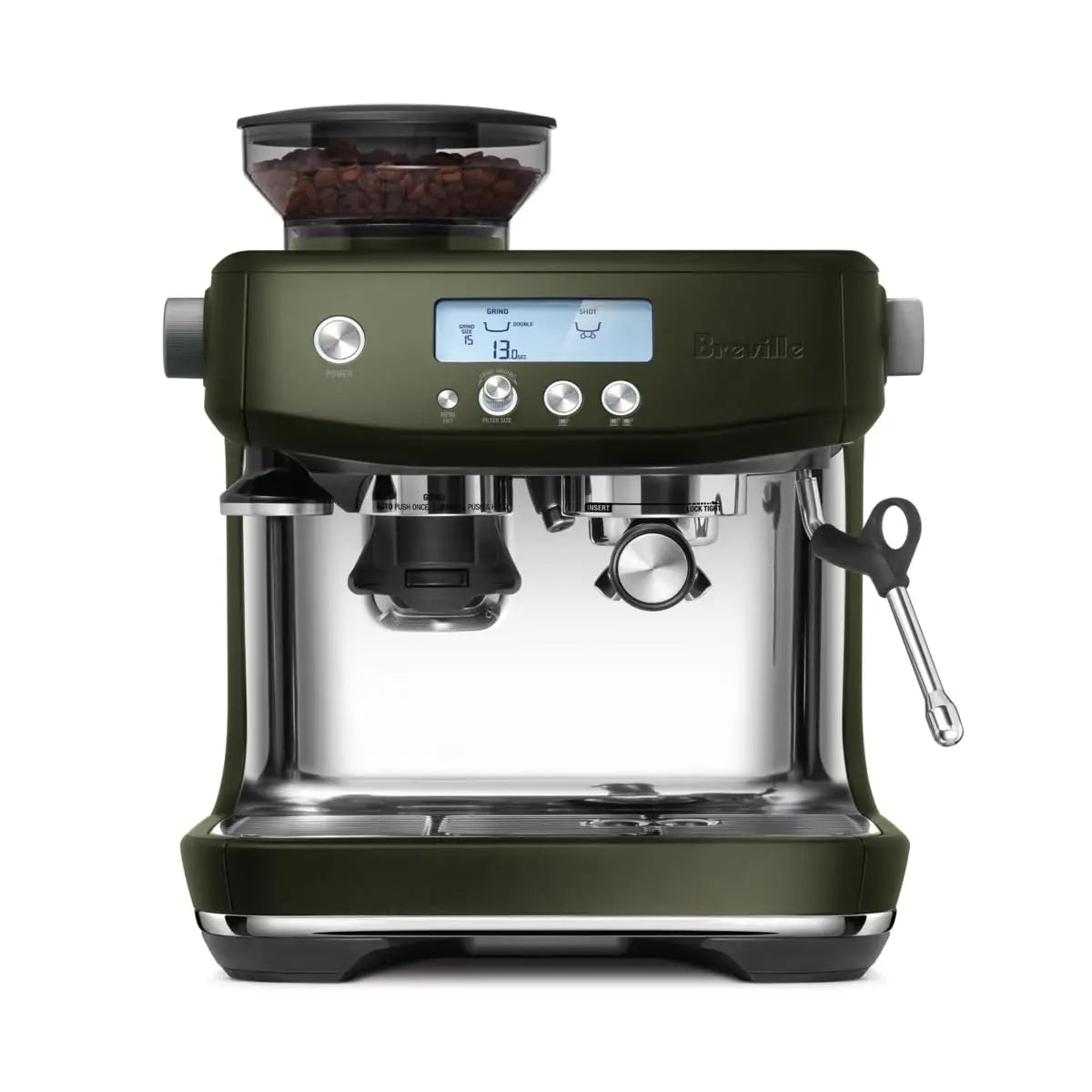 Breville Barista Pro Espresso Machine BES878BSS, Brushed Stainless Steel - Crema Peaks Coffee