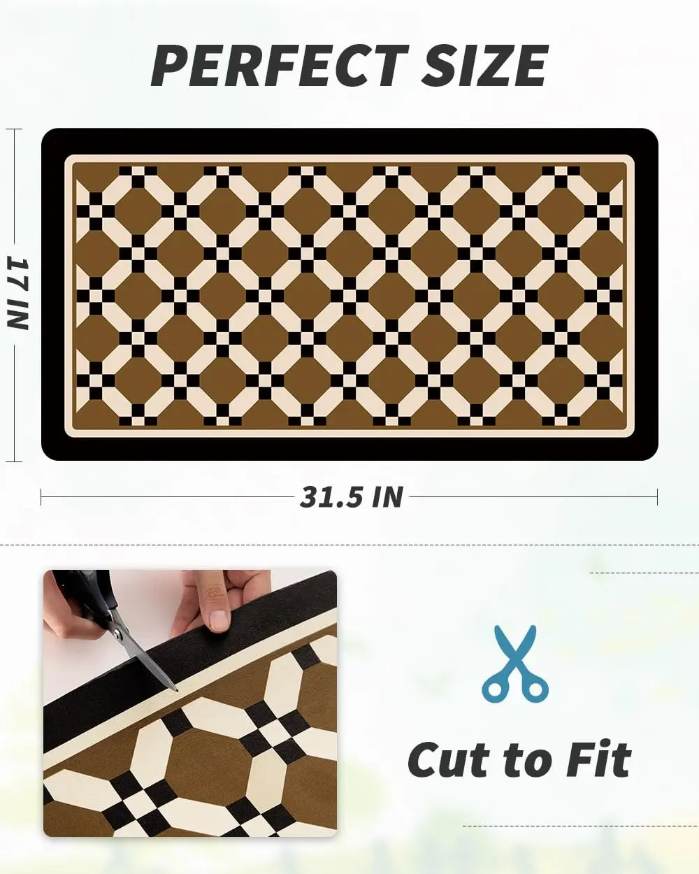 Coffee Mat Hide Stain Rubber Backed Absorbent Dish Drying Mat for Kitchen Counter -AMOAMI Mat Fits Under Coffee Maker or Machine - Crema Peaks Coffee