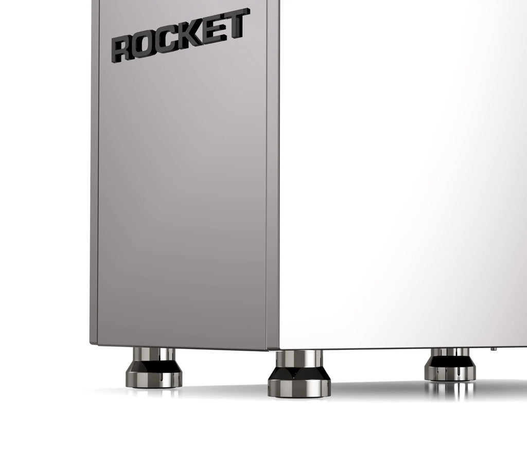 Rocket Espresso Giotto FAST V Espresso Machine | Vibratory Pump | Heat Exchanger | PID Temperature Control | (Chrome) - Crema Peaks Coffee