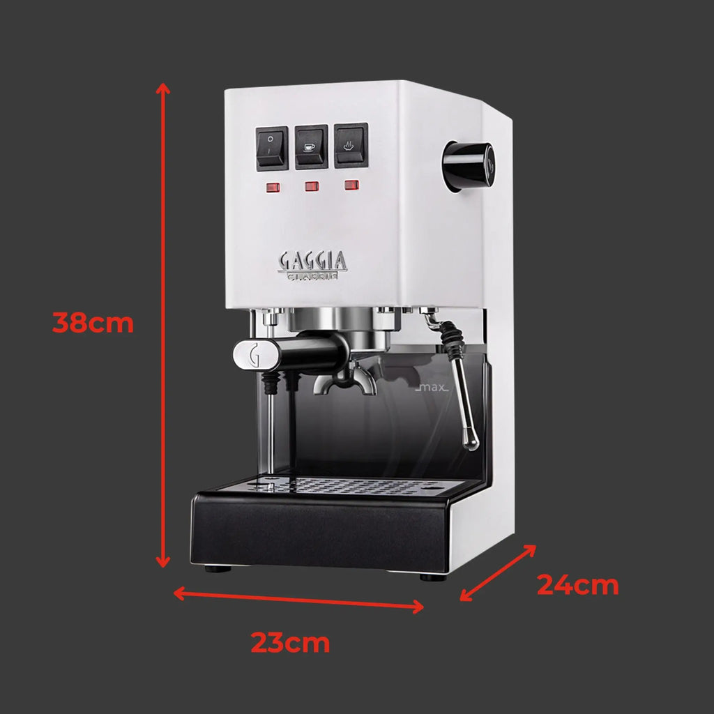Gaggia RI9380/49 Classic Evo Pro Espresso Machine, Thunder Black, Small - Crema Peaks Coffee