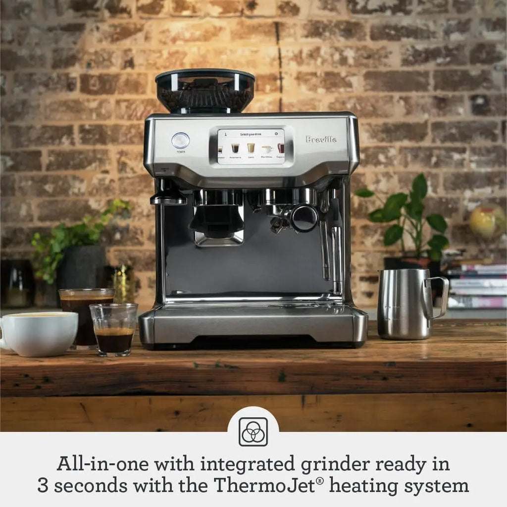 Breville Barista Touch Espresso Machine BES880BSS, Brushed Stainless Steel - Crema Peaks Coffee