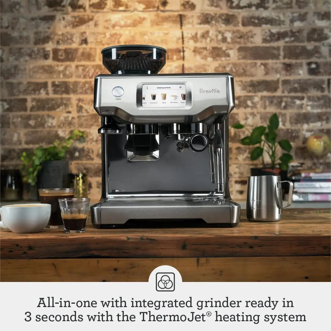 Breville Barista Touch Espresso Machine BES880BSS, Brushed Stainless Steel - Crema Peaks Coffee