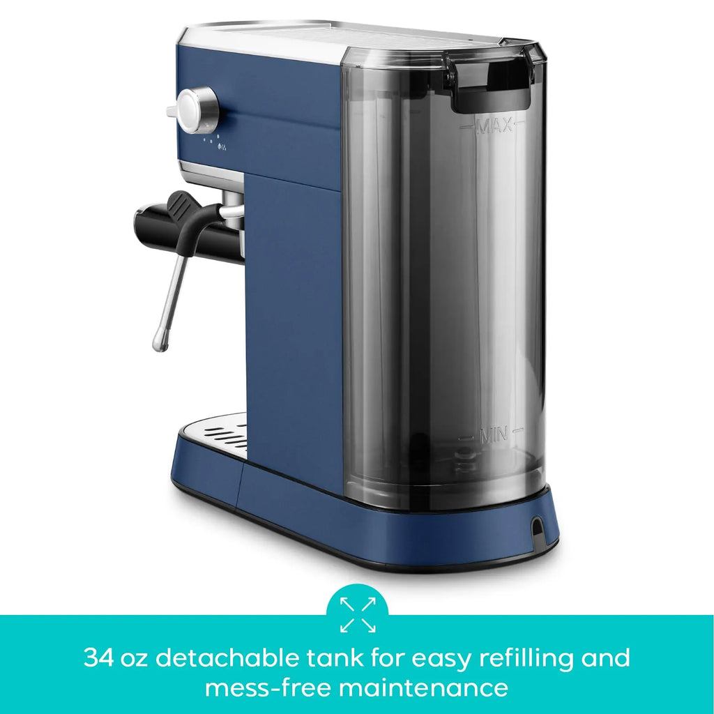 CASABREWS CM5418 Espresso Machine 20 Bar, Value, Compact Espresso Maker with Steam Milk Frother, Stainless Steel Coffee Machine with 34oz Removable Water Tank for Cappuccino, Gift for Women or Men, Silver - Crema Peaks Coffee