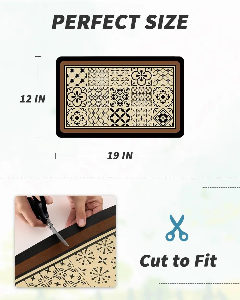 Coffee Mat Hide Stain Rubber Backed Absorbent Dish Drying Mat for Kitchen Counter -AMOAMI Mat Fits Under Coffee Maker or Machine - Crema Peaks Coffee