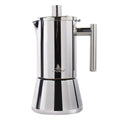 Stovetop Espresso Maker, 6Cup 10 oz Moka Pot, Stainless Steel Cuban and Italian Coffee Maker for Cafetera Cubana, Greca De Cafe Induction Stovetop Compatible, Coffee Gift for Home Travel - Crema Peaks Coffee