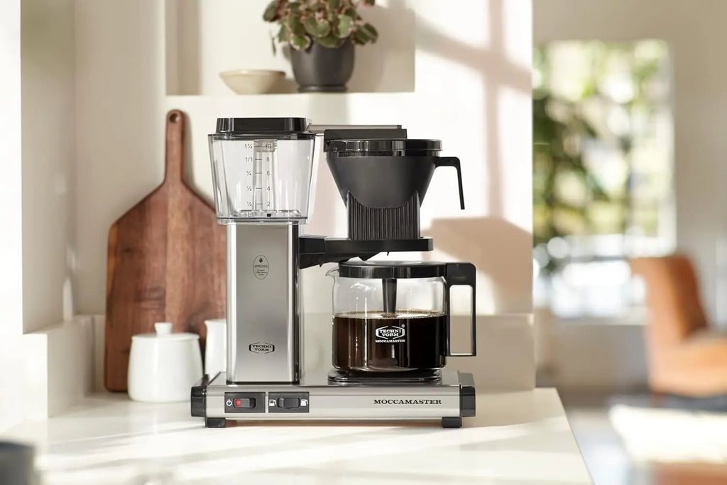 Technivorm Moccamaster 53941 KBGV Select 10-Cup Coffee Maker, Polished Silver, 40 ounce, 1.25l - Crema Peaks Coffee