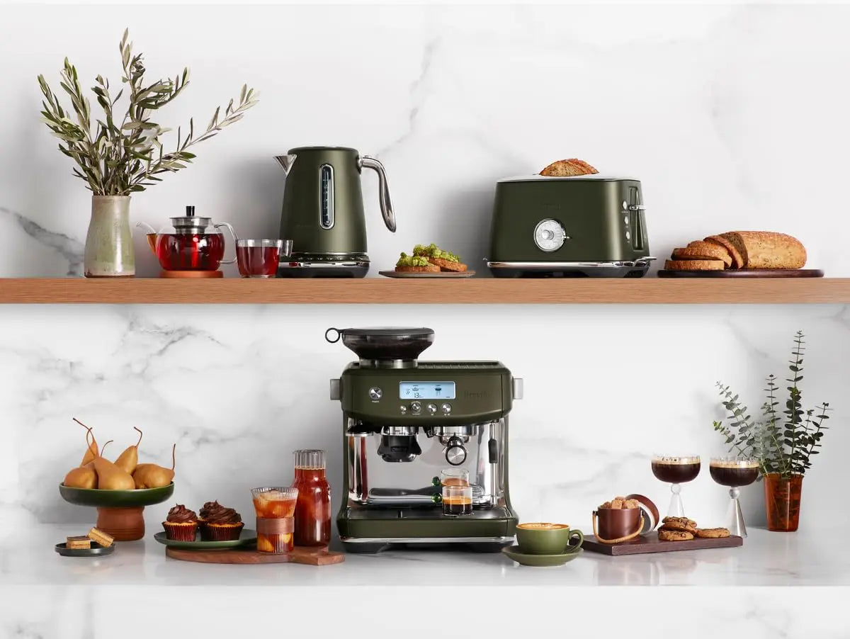 Breville Barista Pro Espresso Machine BES878BSS, Brushed Stainless Steel - Crema Peaks Coffee