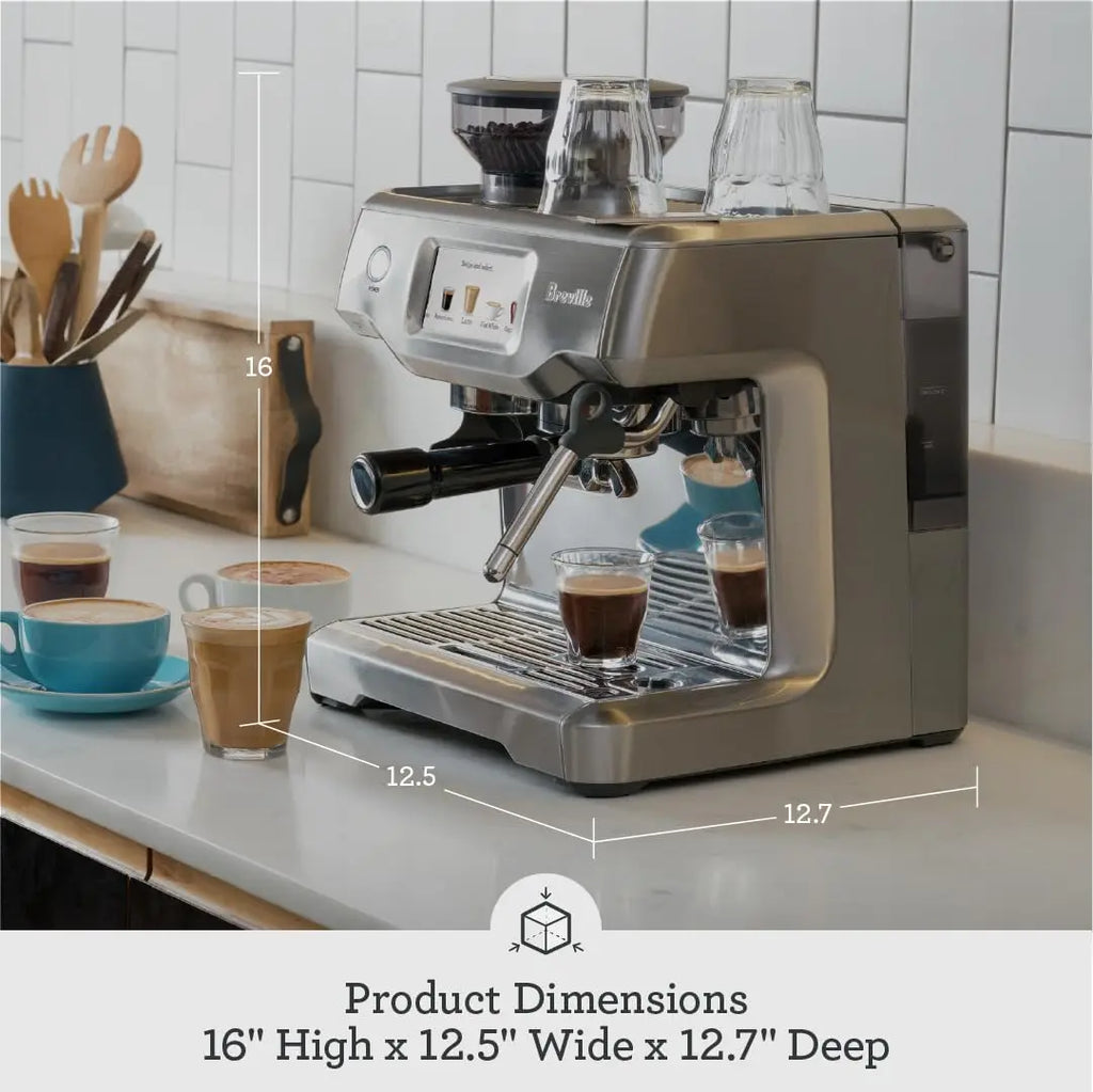 Breville Barista Touch Espresso Machine BES880BSS, Brushed Stainless Steel - Crema Peaks Coffee