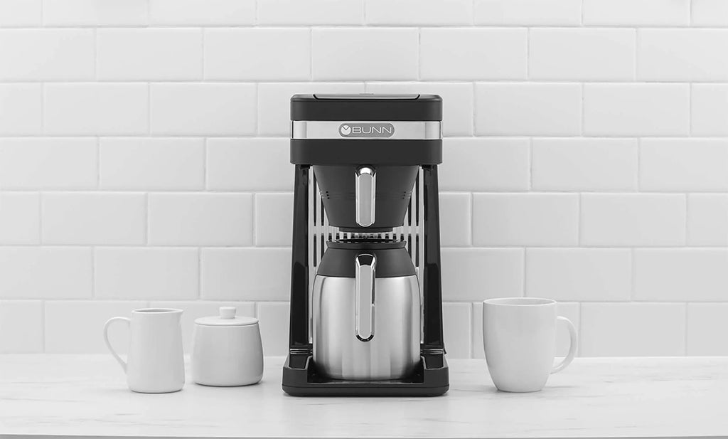 BUNN 55200 CSB3T Speed Brew Platinum Thermal Coffee Maker Stainless Steel, 10-Cup, Black - Crema Peaks Coffee