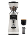 Tuni G3 coffee grinder 64mm Flat Burr Coffee Grinder, 100 Grind Settings Electric Espresso Grinder with Single Dose Set | Commercial Grade Precision, Touchscreen | Anti-Static Tech | Stainless Steel (Ivory) - Crema Peaks Coffee