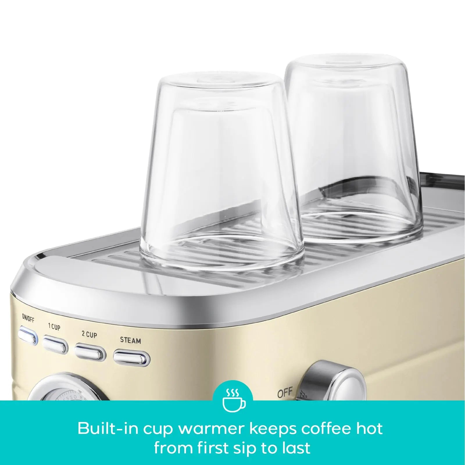 CASABREWS CM5418 Espresso Machine 20 Bar, Value, Compact Espresso Maker with Steam Milk Frother, Stainless Steel Coffee Machine with 34oz Removable Water Tank for Cappuccino, Gift for Women or Men, Silver - Crema Peaks Coffee