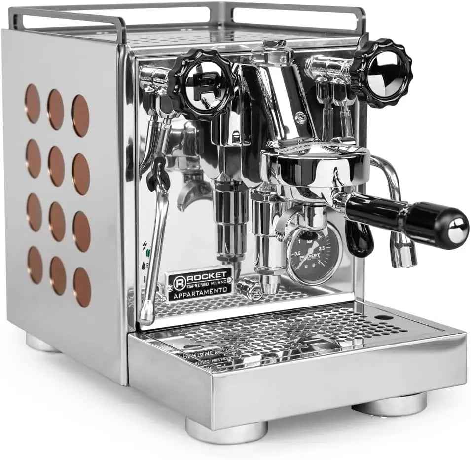 Rocket Espresso Appartamento Espresso Machine | E61 | Heat Exchanger | Copper - Crema Peaks Coffee