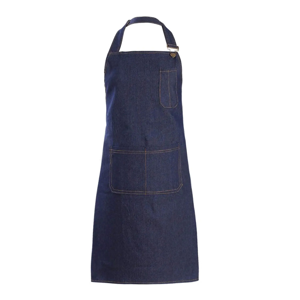 Canvas Cross Back Chef Cotton Aprons for Men Women with Large Pockets - Crema Peaks Coffee