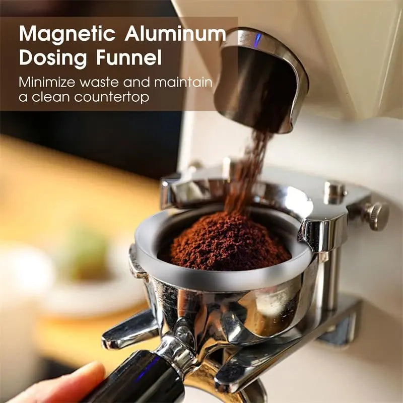 58mm Espresso Accessories Kit, Coffee Distributor and Tamper Leveler, WDT Tool and Dosing Funnel Set Fits 58 mm Espresso Machines and Portafilters - Crema Peaks Coffee