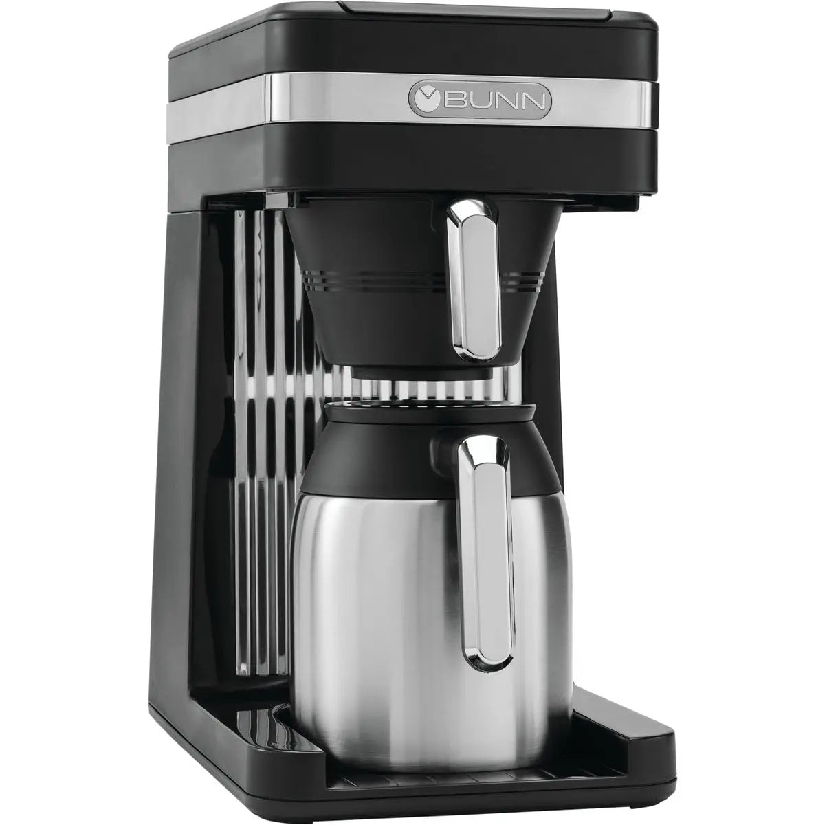 BUNN 55200 CSB3T Speed Brew Platinum Thermal Coffee Maker Stainless Steel, 10-Cup, Black - Crema Peaks Coffee
