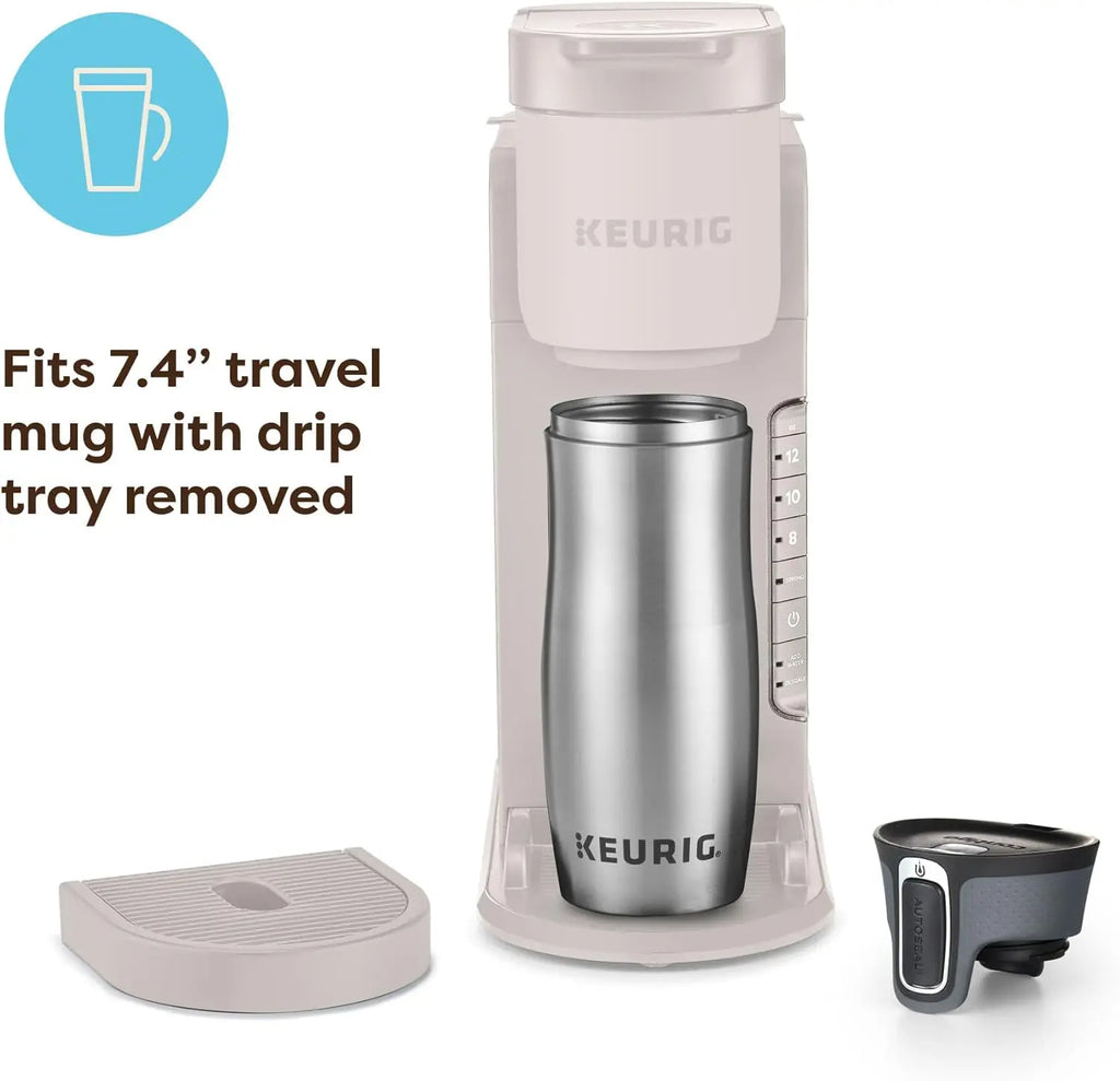 Keurig K-Express Single Serve K-Cup Pod Coffee Maker, 3 Brew Sizes, Strong Button Feature, 42oz Removable Reservoir, Warm Stone - Crema Peaks Coffee