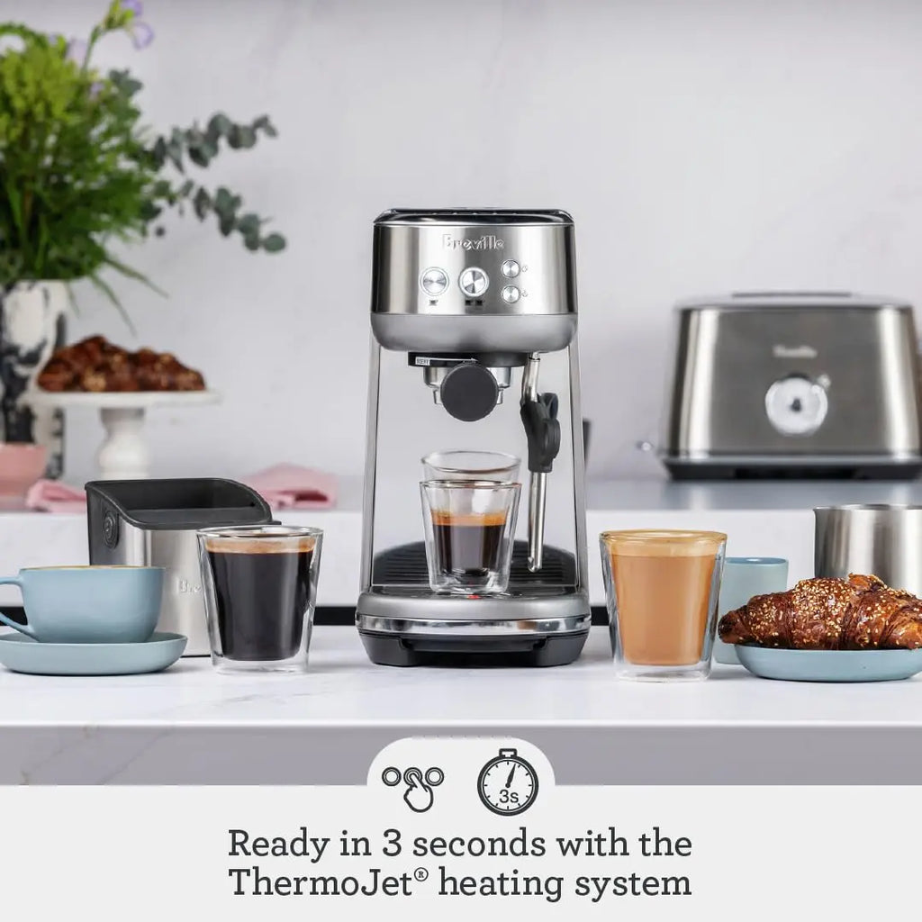 Breville Bambino Espresso Machine BES450BSS, Brushed Stainless Steel - Crema Peaks Coffee