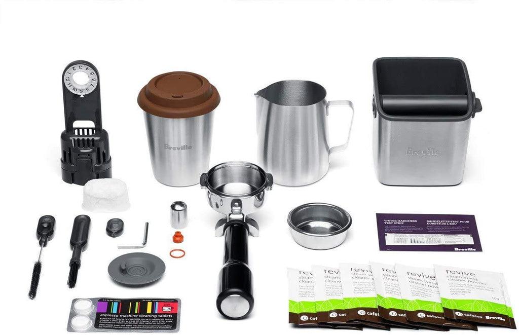 Breville Oracle Espresso Machine BES980XL, Brushed Stainless Steel - Crema Peaks Coffee