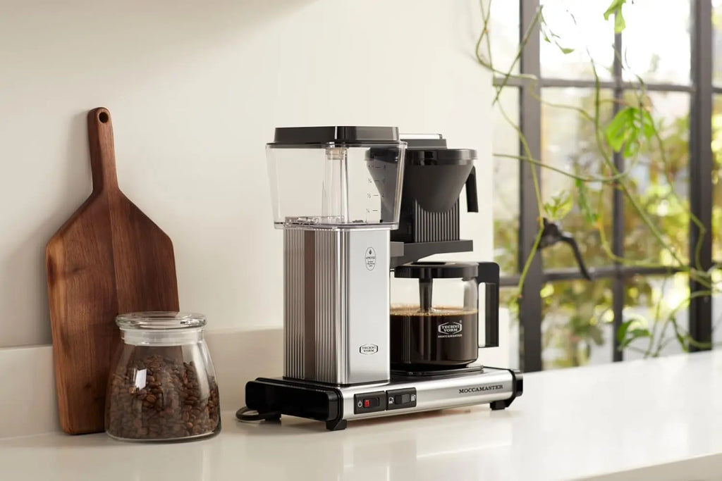 Technivorm Moccamaster 53941 KBGV Select 10-Cup Coffee Maker, Polished Silver, 40 ounce, 1.25l - Crema Peaks Coffee