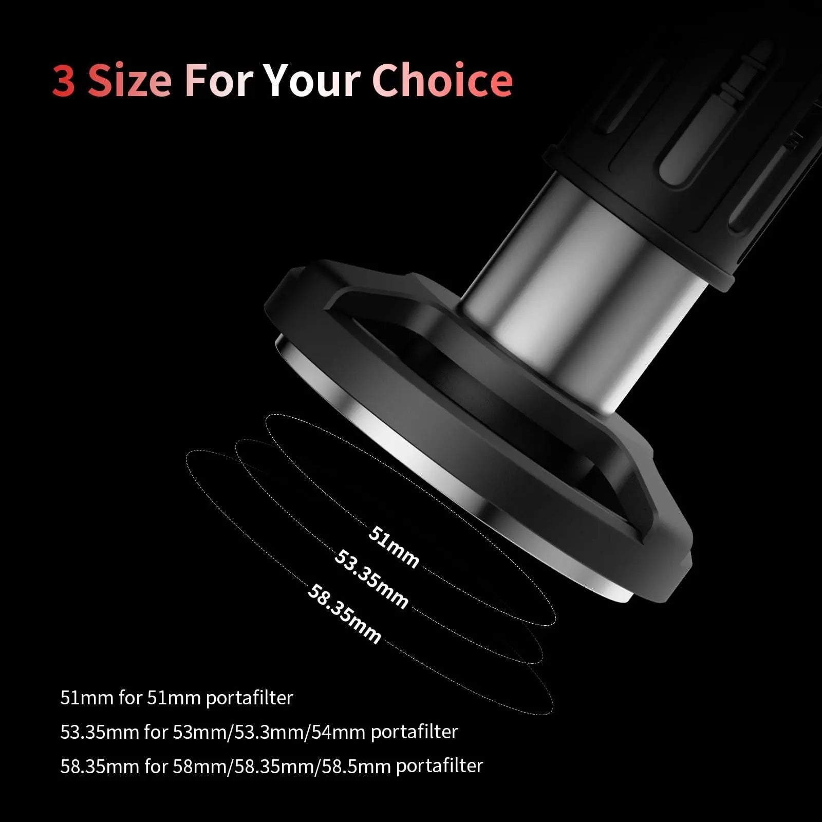 58mm Espresso Tamper, MHW-3BOMBER Coffee Tamper with Sound Feedback for Barista, Impact Tamper Tool Espresso Espresso Hand Tamper with 4 Spring Loaded Fits 58mm Portafilter, YU Series, T5862-OS - Crema Peaks Coffee
