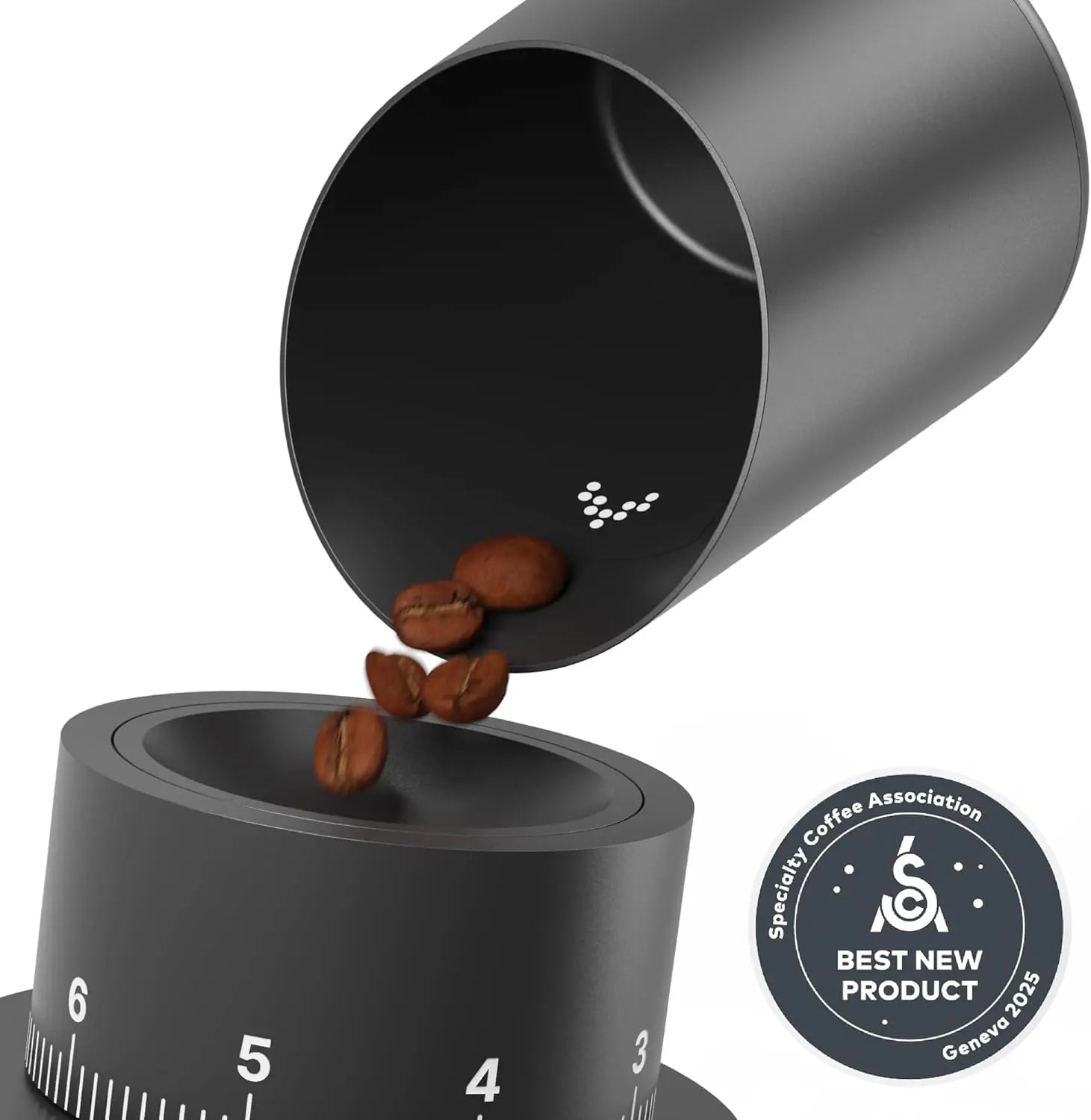 Digital Dosing Cup with LED Display – Sleek & Precise Scale - Subminimal Subscale Dosing & Brewing Accessories, Measures Coffee Grounds for Espresso - Black - Crema Peaks Coffee