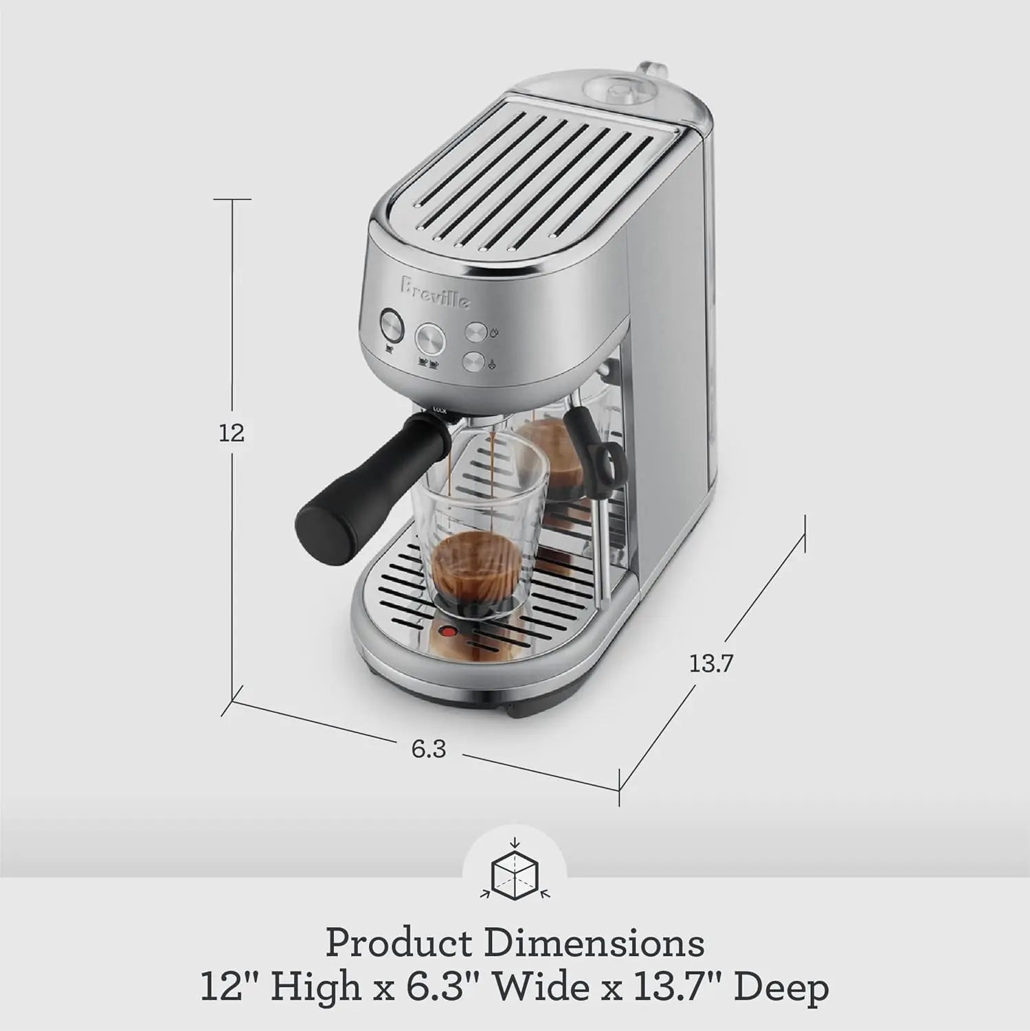 Breville Bambino Espresso Machine BES450BSS, Brushed Stainless Steel - Crema Peaks Coffee