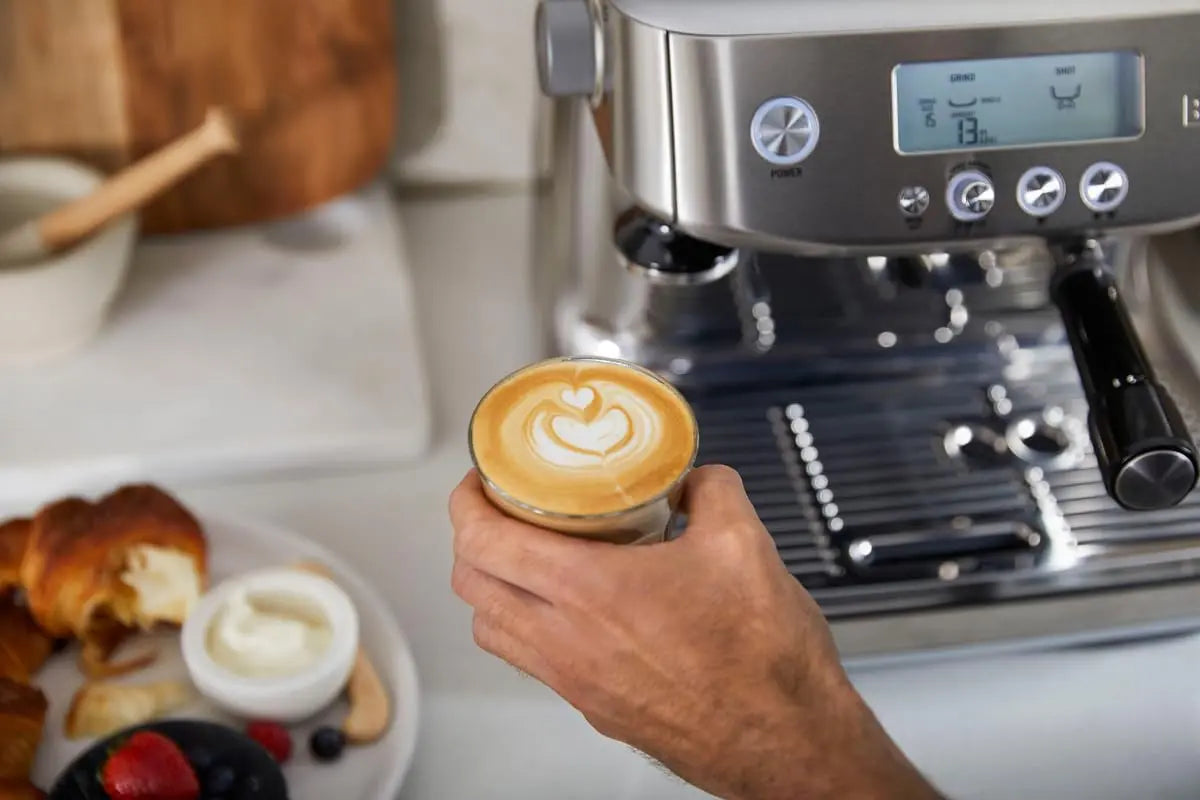 Breville Barista Pro Espresso Machine BES878BSS, Brushed Stainless Steel - Crema Peaks Coffee