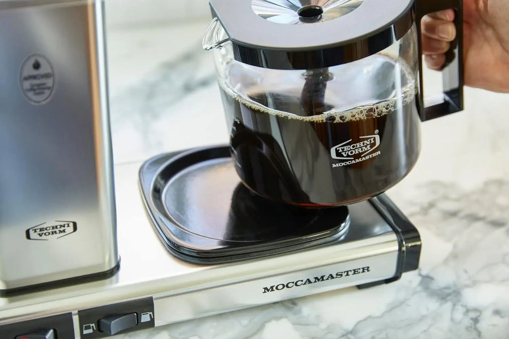 Technivorm Moccamaster 53941 KBGV Select 10-Cup Coffee Maker, Polished Silver, 40 ounce, 1.25l - Crema Peaks Coffee