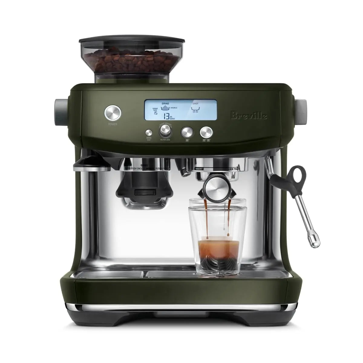 Breville Barista Pro Espresso Machine BES878BSS, Brushed Stainless Steel - Crema Peaks Coffee