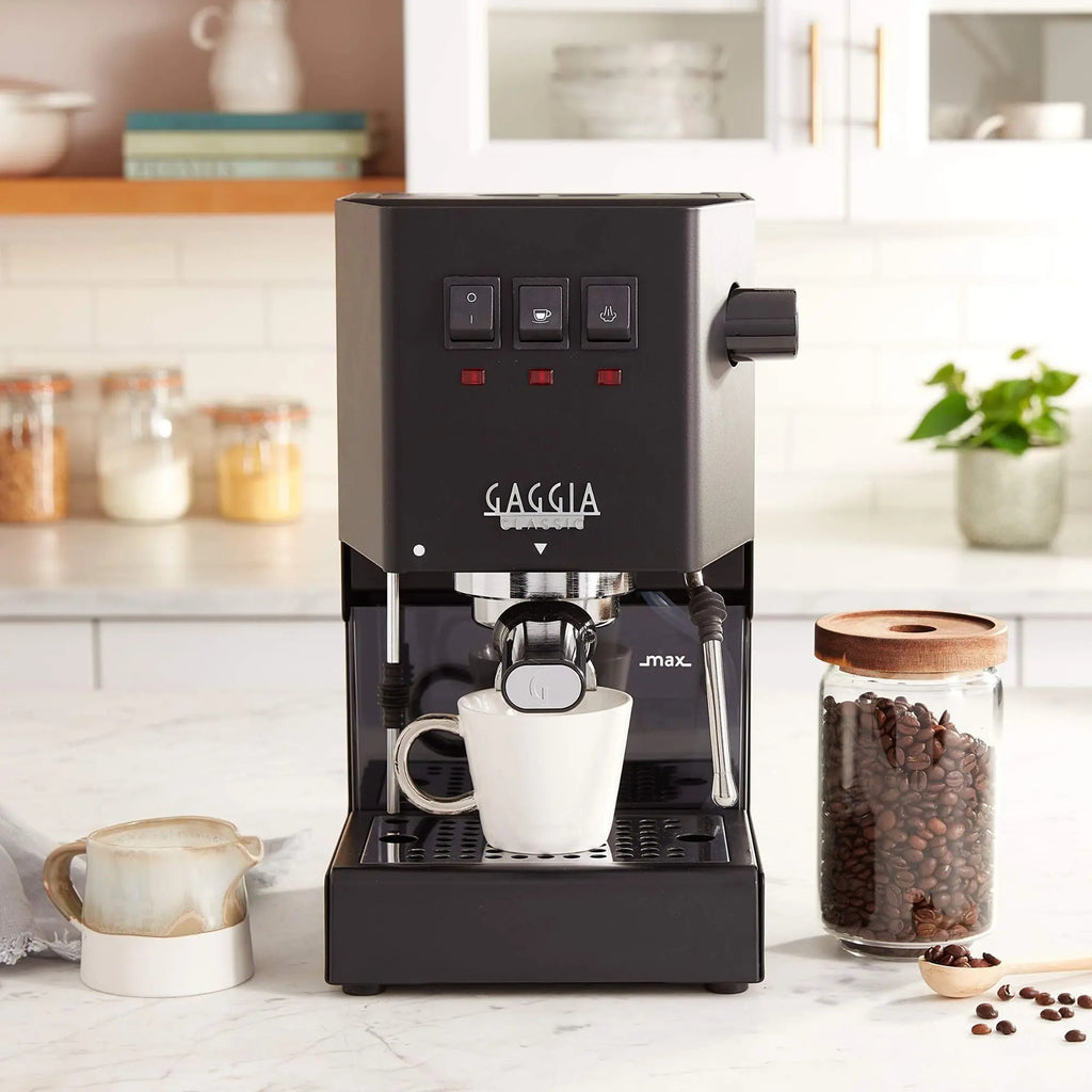 Gaggia RI9380/49 Classic Evo Pro Espresso Machine, Thunder Black, Small - Crema Peaks Coffee