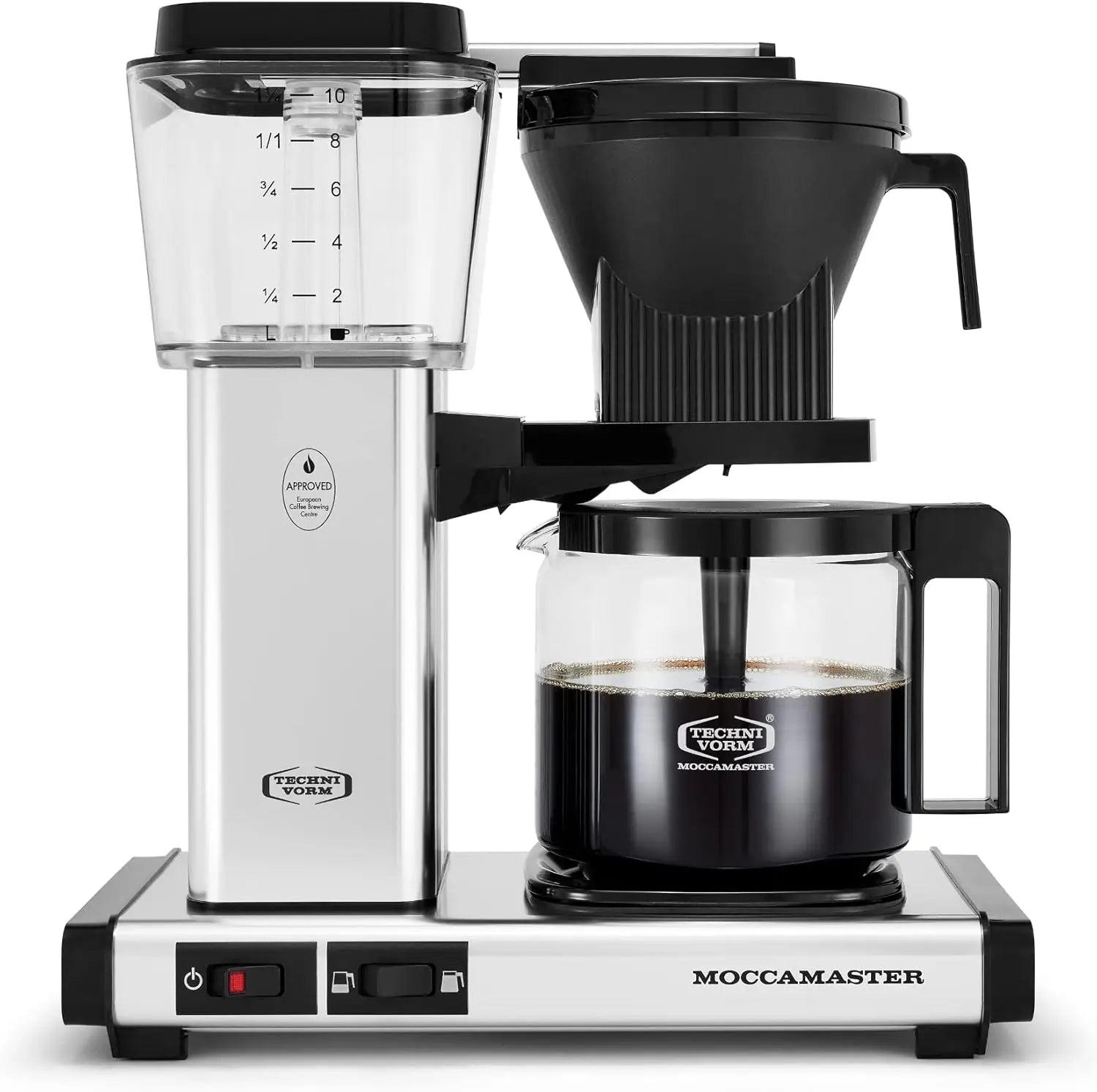 Technivorm Moccamaster 53941 KBGV Select 10-Cup Coffee Maker, Polished Silver, 40 ounce, 1.25l - Crema Peaks Coffee