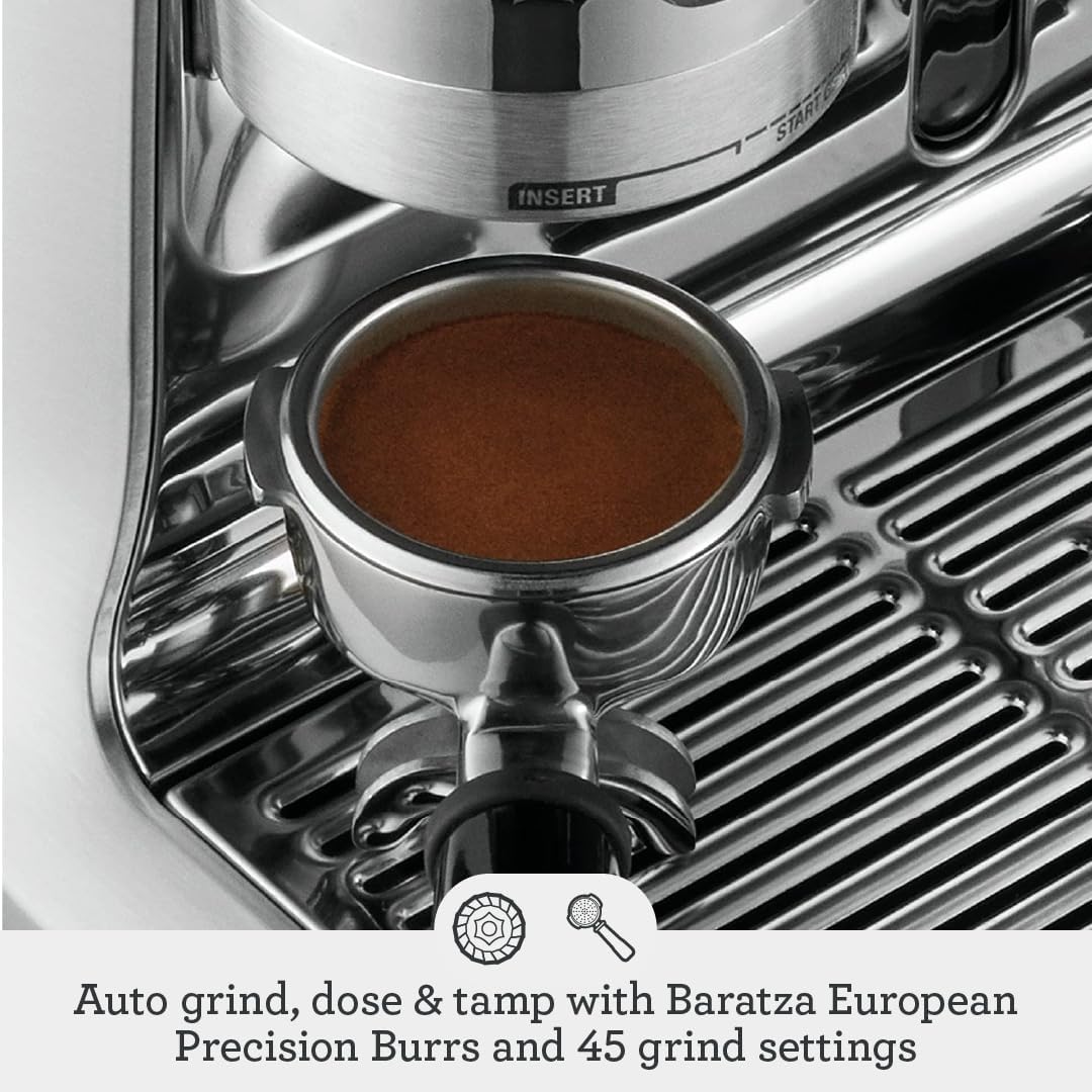Breville Oracle Espresso Machine BES980XL, Brushed Stainless Steel - Crema Peaks Coffee