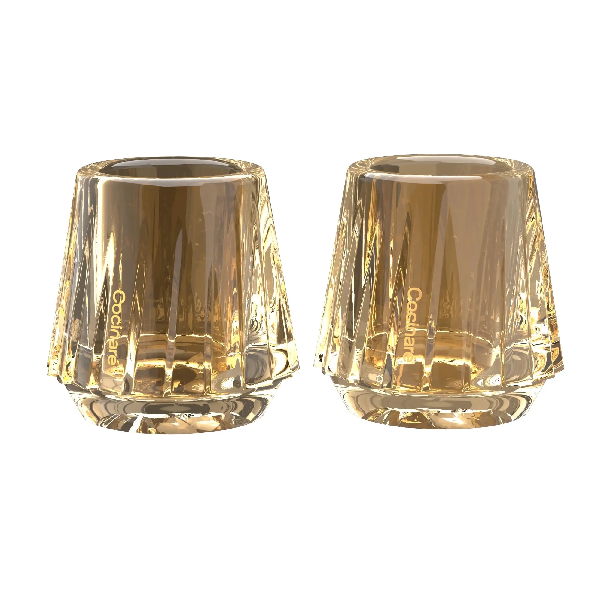 Cocinare Espresso Cups Set of 2, Crystal Clear Espresso Shot Glasses, Ideal Small Demitasse Cups for Pour Over Coffee Maker and Cortado, Essential Coffee Bar Accessories, Gift for Lovers, 1.5 OZ - Crema Peaks Coffee