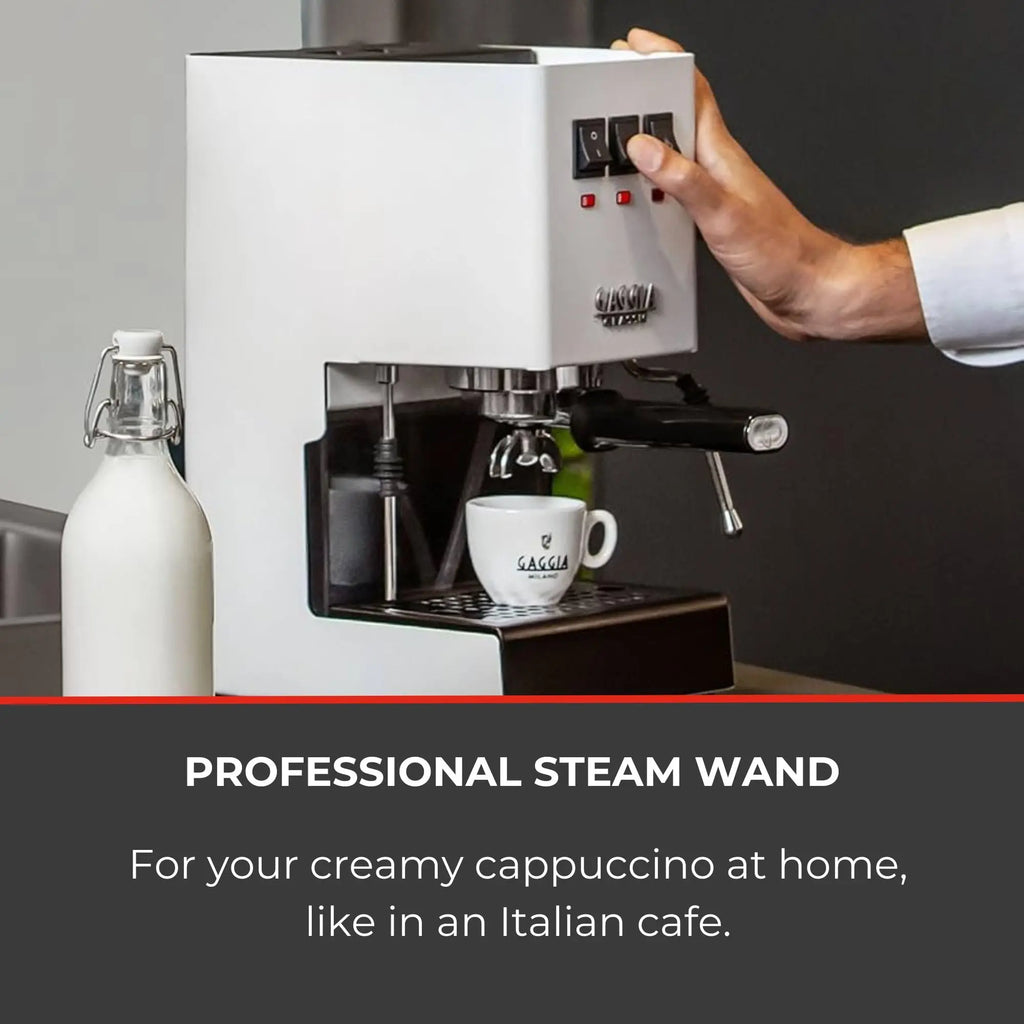 Gaggia RI9380/49 Classic Evo Pro Espresso Machine, Thunder Black, Small - Crema Peaks Coffee