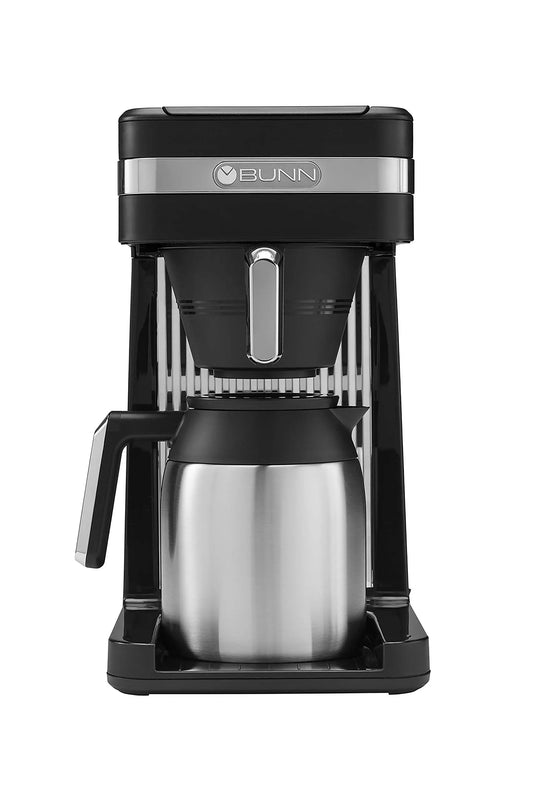 BUNN 55200 CSB3T Speed Brew Platinum Thermal Coffee Maker Stainless Steel, 10-Cup, Black - Crema Peaks Coffee