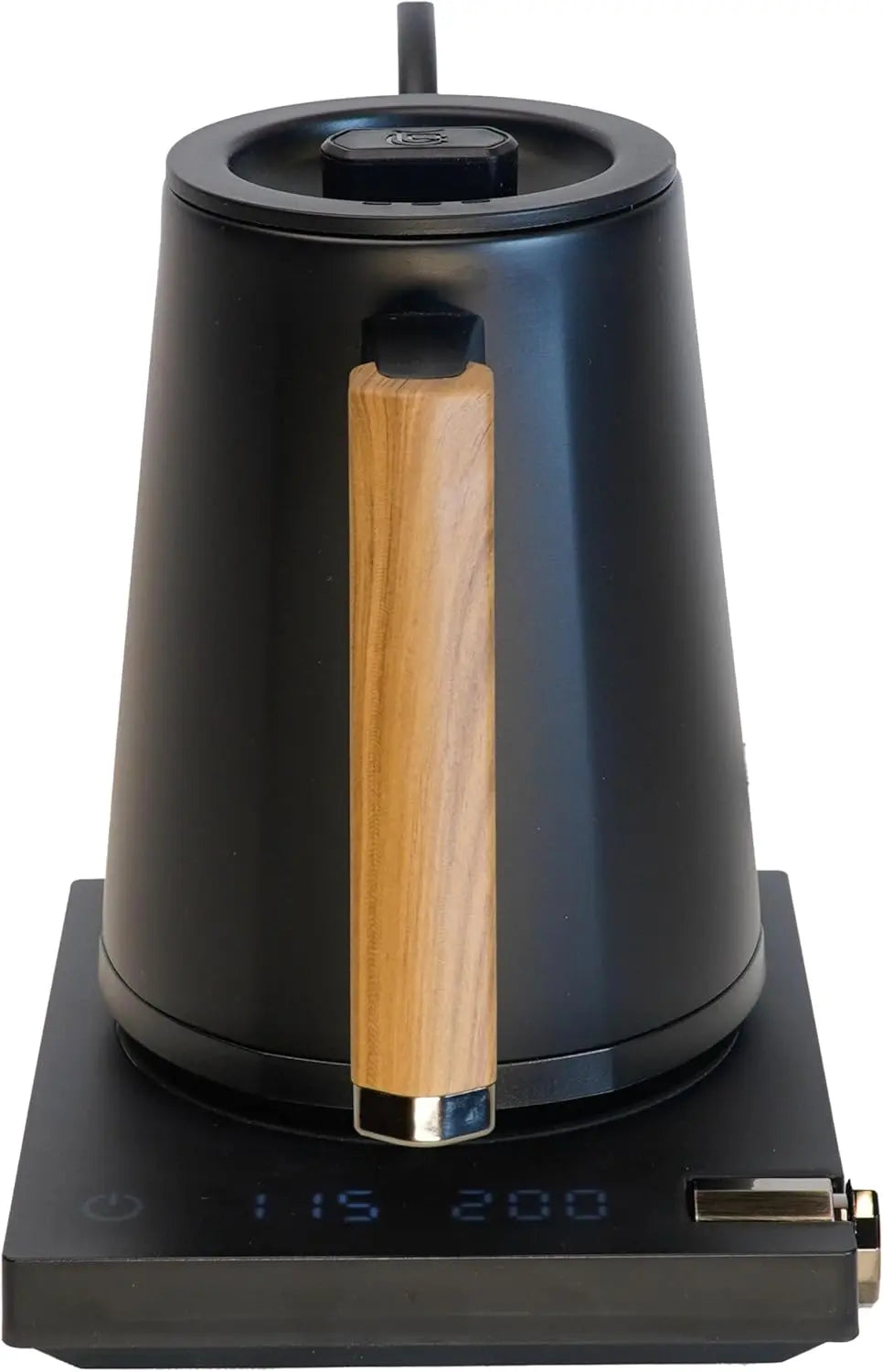 Electric Pour Over Kettle | 600ml Stainless Steel Gooseneck Kettle with Precise Temperature Control, Rapid Heating, and Ergonomic Handle - Crema Peaks Coffee