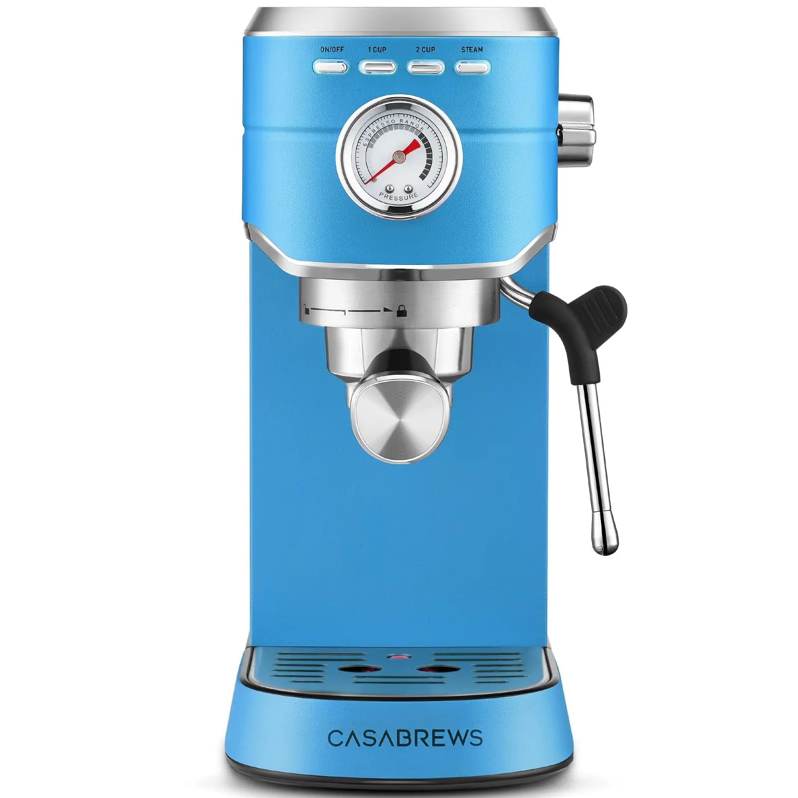 CASABREWS CM5418 Espresso Machine 20 Bar, Value, Compact Espresso Maker with Steam Milk Frother, Stainless Steel Coffee Machine with 34oz Removable Water Tank for Cappuccino, Gift for Women or Men, Silver - Crema Peaks Coffee