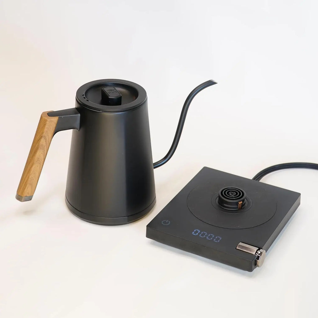 Electric Pour Over Kettle | 600ml Stainless Steel Gooseneck Kettle with Precise Temperature Control, Rapid Heating, and Ergonomic Handle - Crema Peaks Coffee